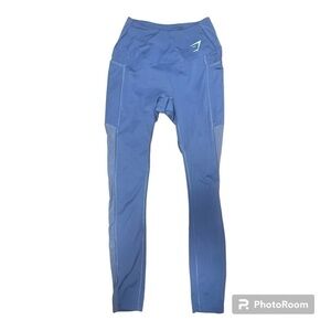 Gymshark Graphene Blue Training Mesh Pocket Leggings